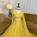 Yellow Mirror Embroided